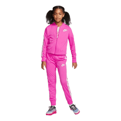Girls Tricot Essential Tracksuit Pink