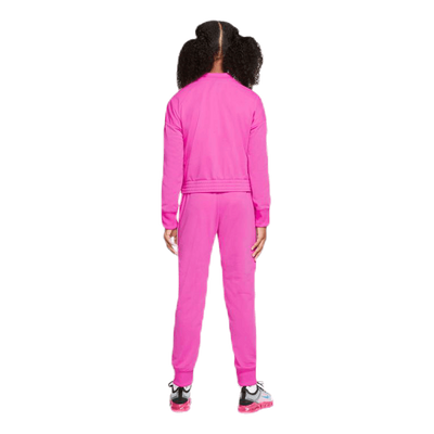 Girls Tricot Essential Tracksuit Pink