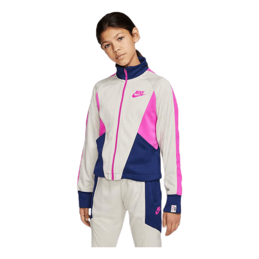 Heritage Front Zip Junior Pink/White
