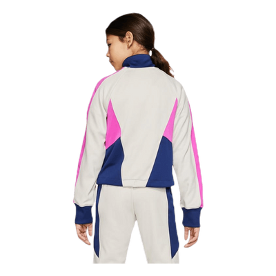 Heritage Front Zip Junior Pink/White