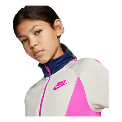 Heritage Front Zip Junior Pink/White