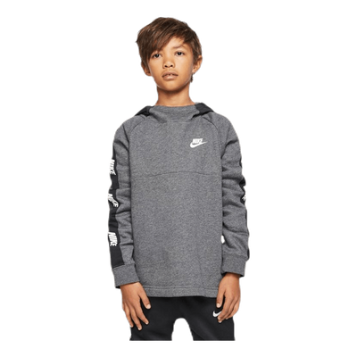 Hybrid 1/2 Zip Fleece Junior Black/Grey
