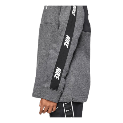 Hybrid 1/2 Zip Fleece Junior Black/Grey