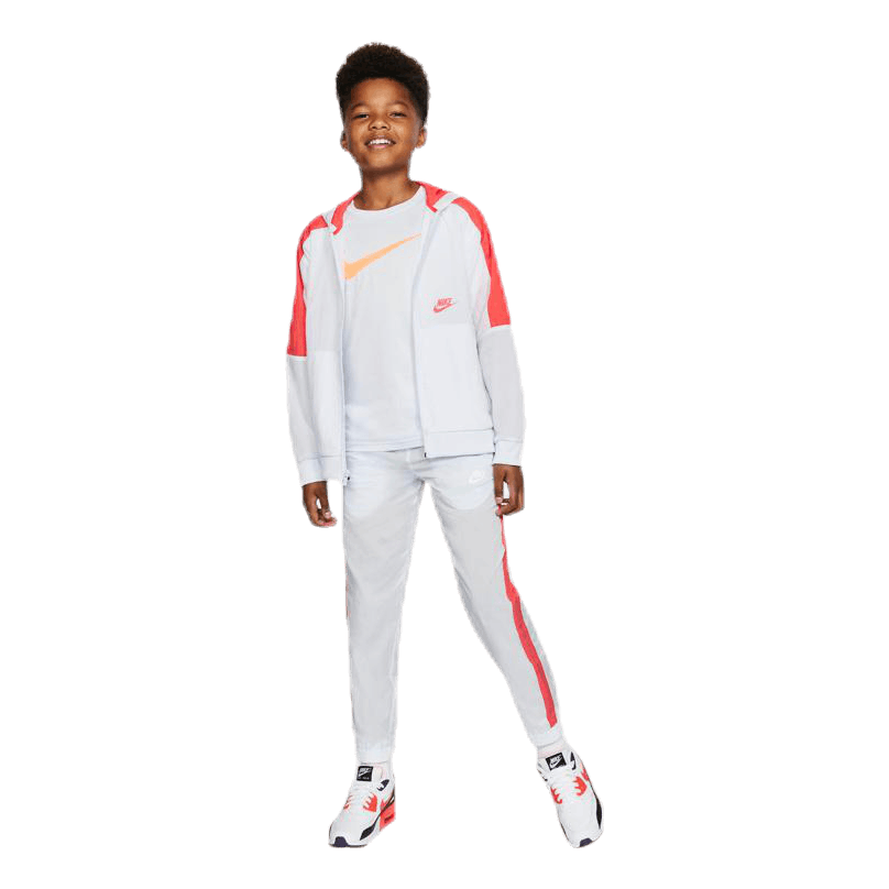 Woven Front Zip Training Junior Grey