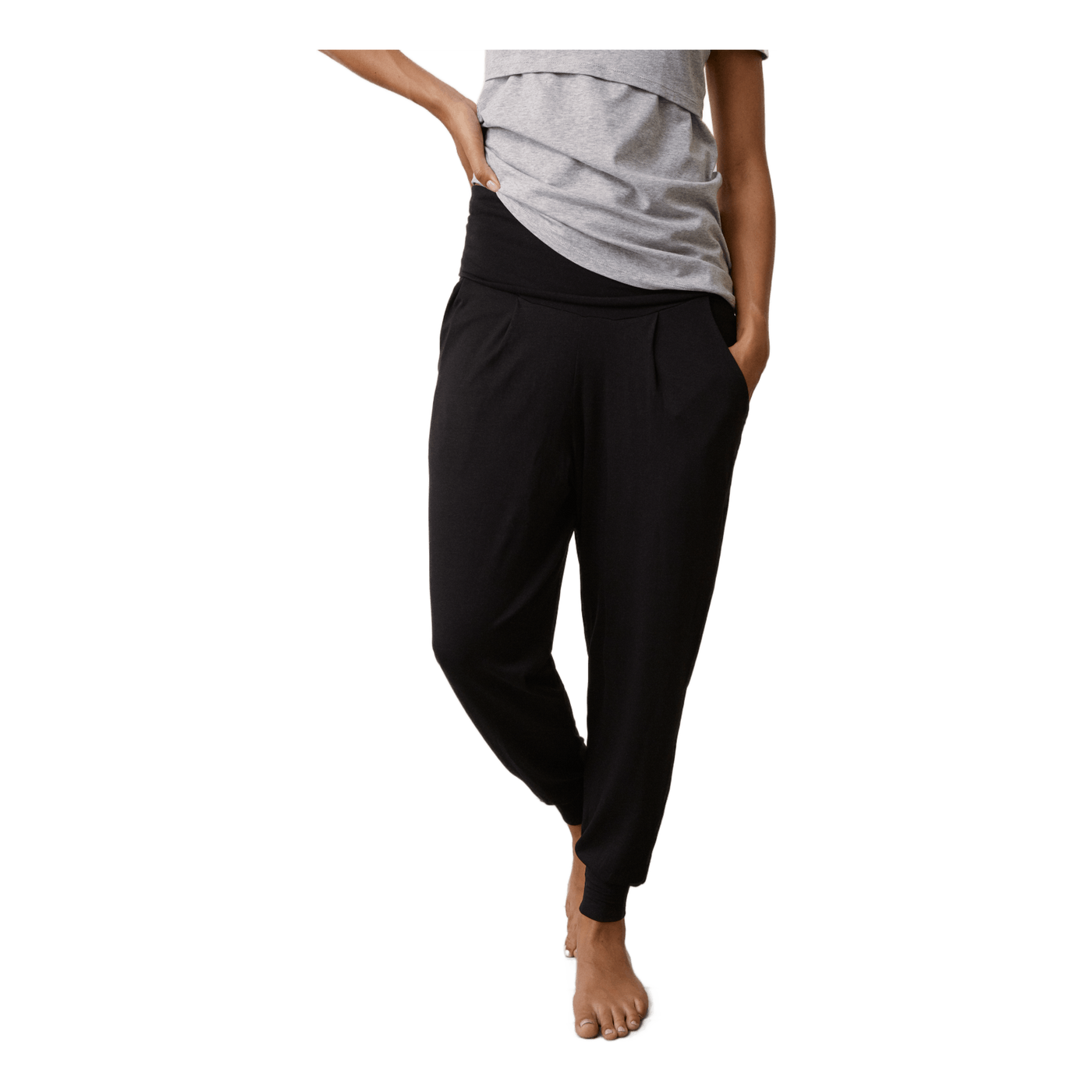 Once-on-never-off easy pants Black