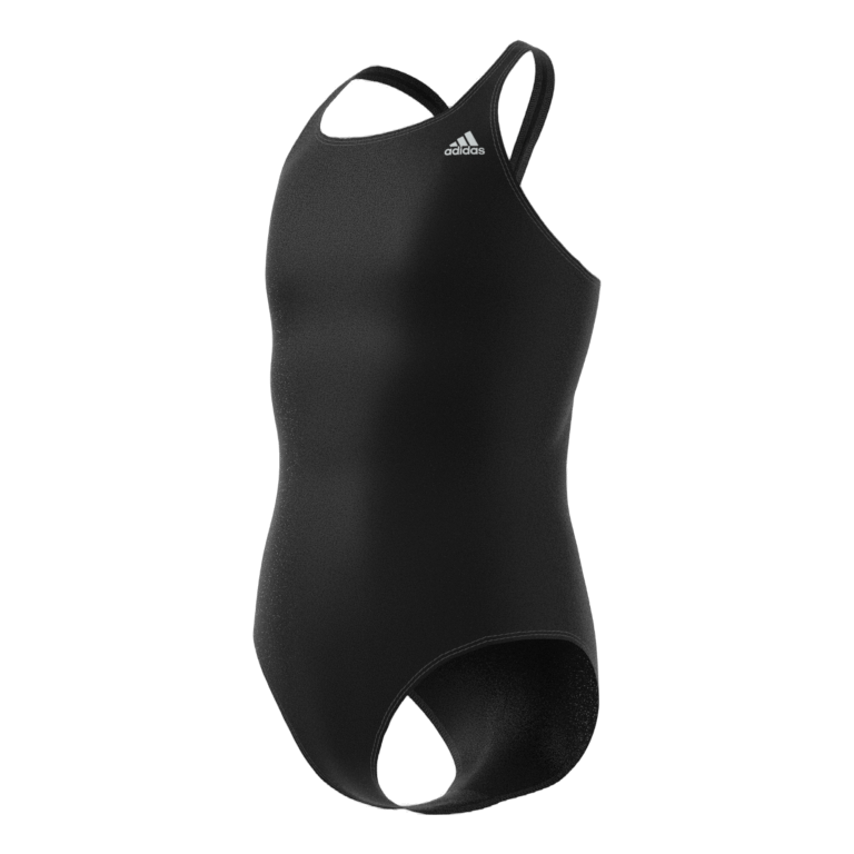 Solid Fitness Swimsuit Black