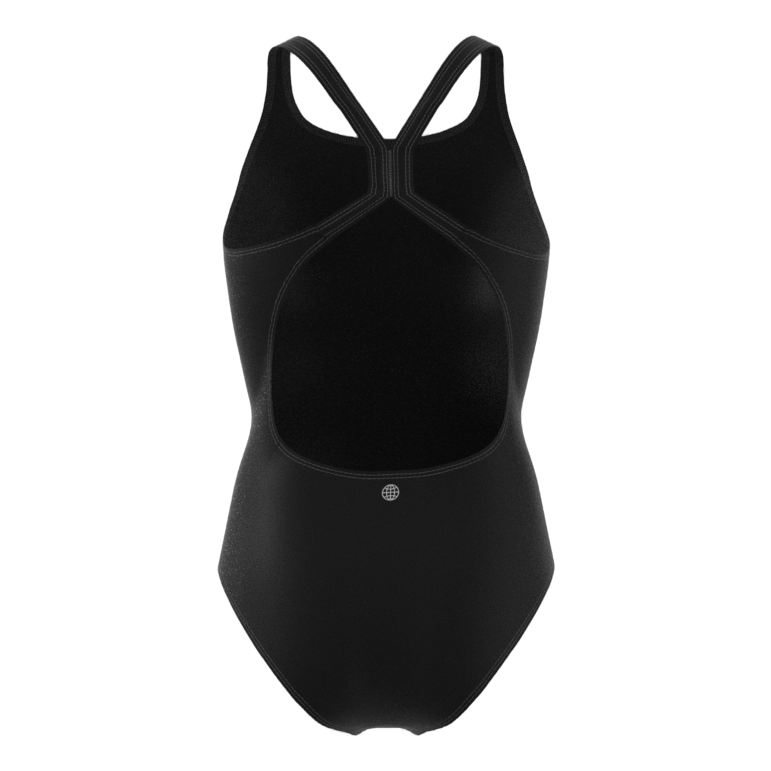 Solid Fitness Swimsuit Black