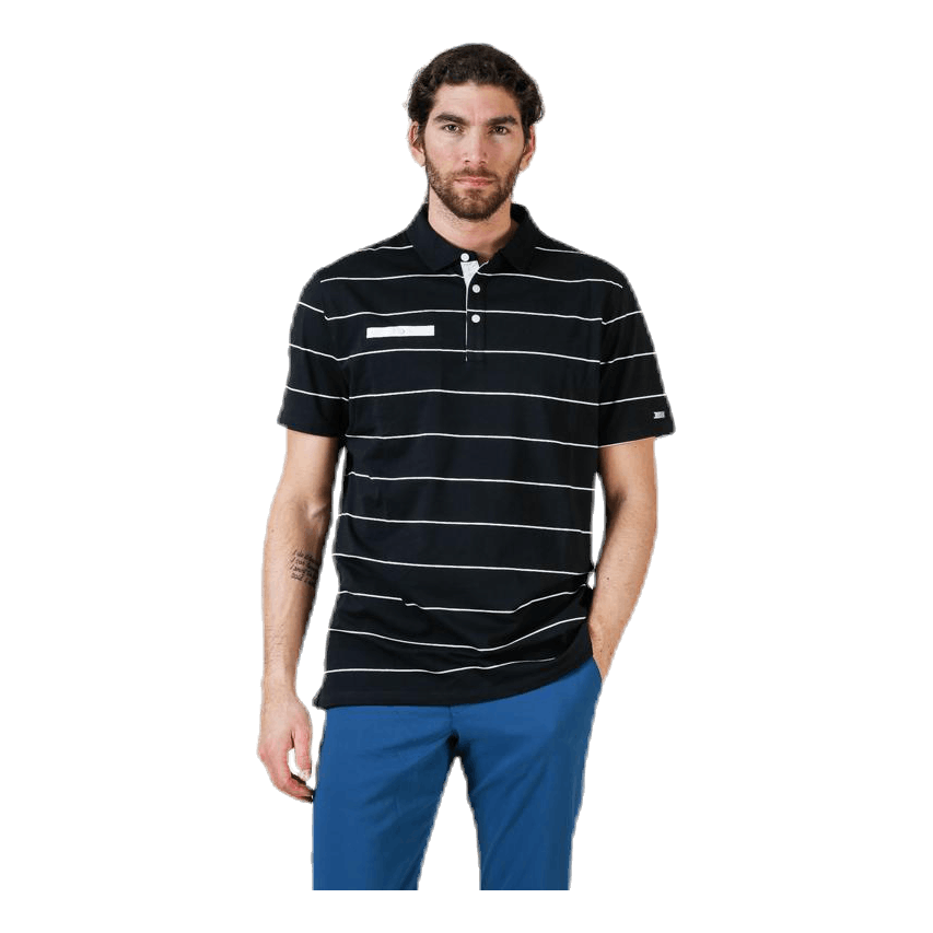 Player Striped Polo White/Black