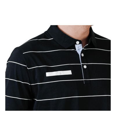 Player Striped Polo White/Black