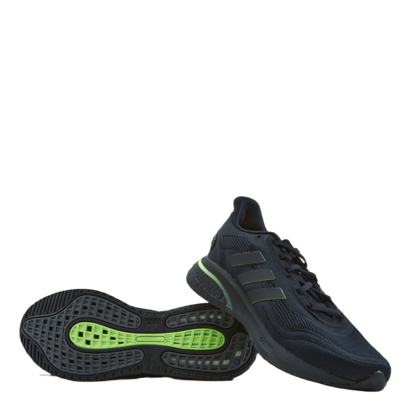 Supernova Shoes Core Black / Core Black / Signal Green