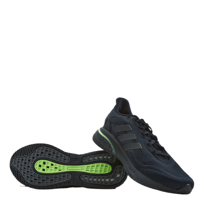 Supernova Shoes Core Black / Core Black / Signal Green