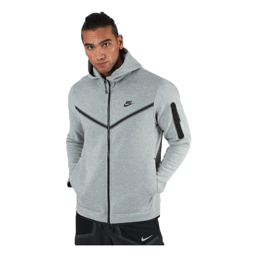 Nike tech fleece hoodie top grey