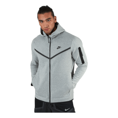 Sportswear Tech Fleece Men's Full-Zip Hoodie DK GREY HEATHER/BLACK