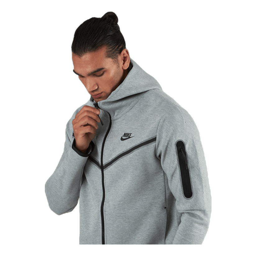 Sportswear Tech Fleece Men's Full-Zip Hoodie DK GREY HEATHER/BLACK