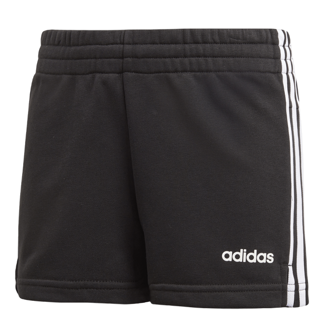 Girls 3 Stripe Shorts White Black adidas Runforest