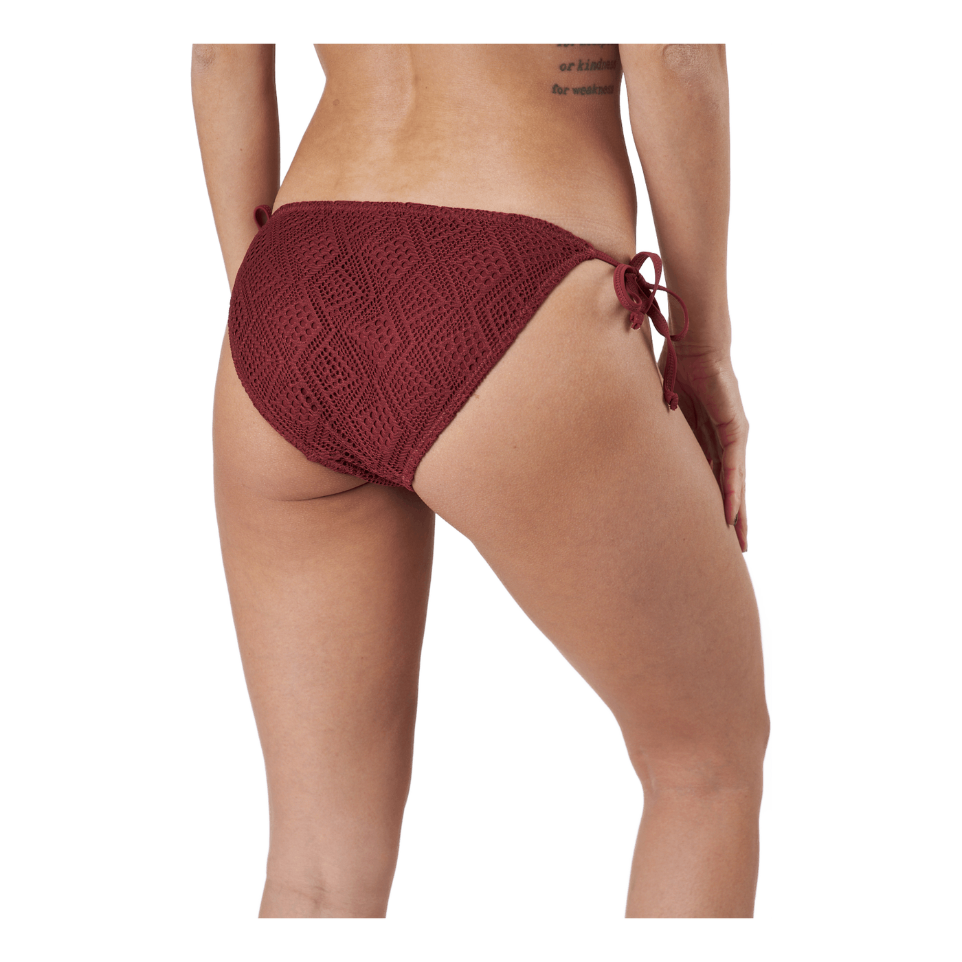 Kalani Crochet Tie Tanga Red