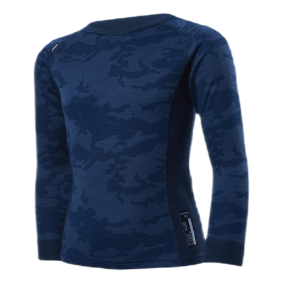 Print Merino Set Blue