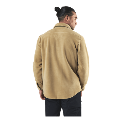 Heart Fleece Shirt Beige