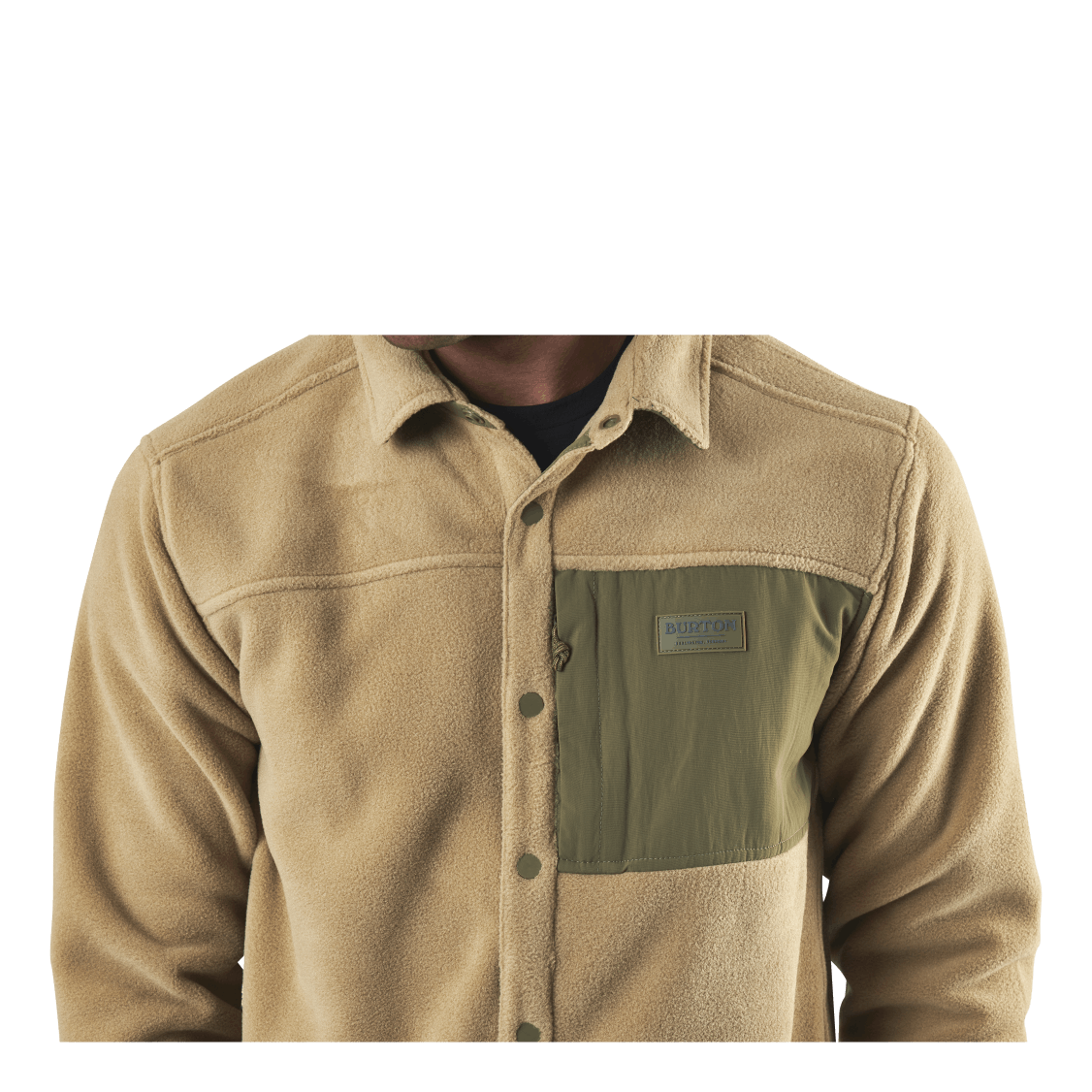 Heart Fleece Shirt Beige