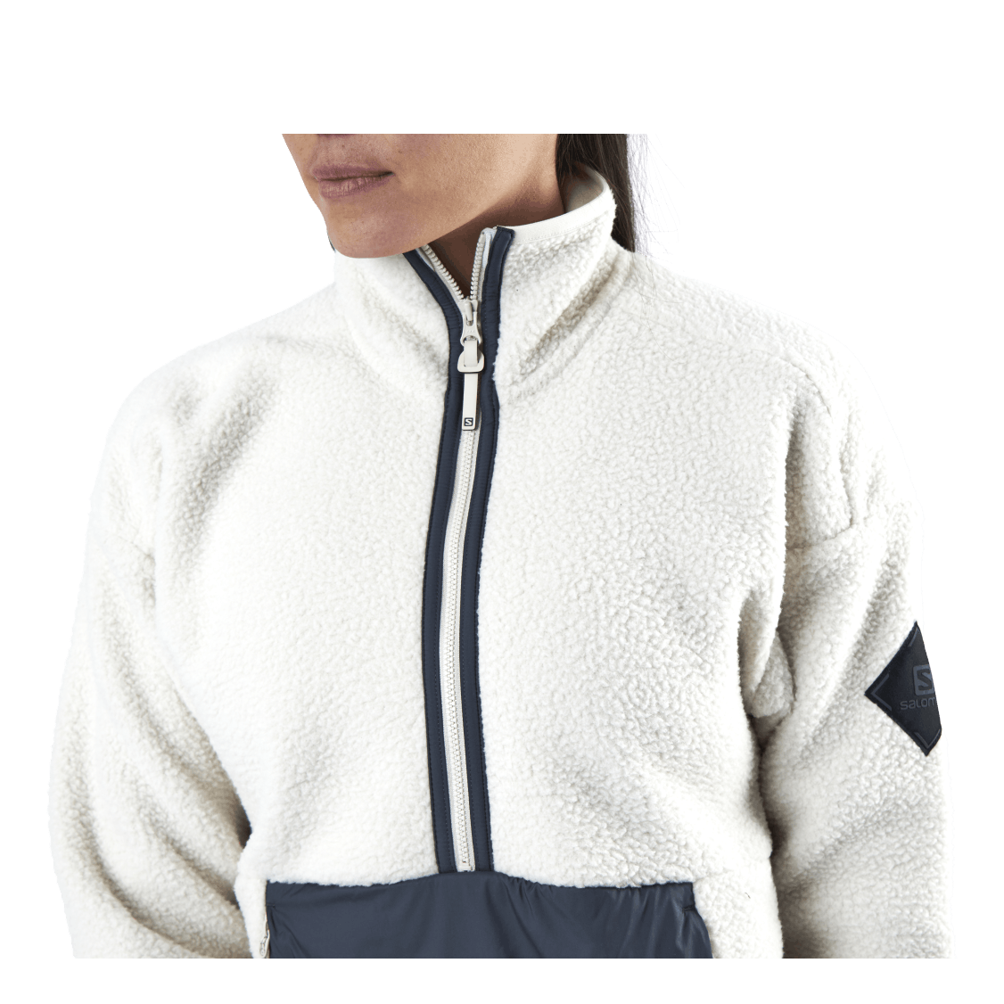 Snowshelter Teddy Half Zip White