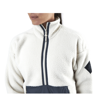 Snowshelter Teddy Half Zip White