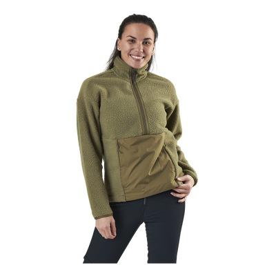 Snowshelter Teddy Half Zip Green