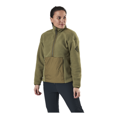 Snowshelter Teddy Half Zip Green