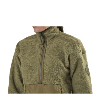 Snowshelter Teddy Half Zip Green