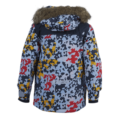 Polarbjörnen Printed Parka Blue/Patterned