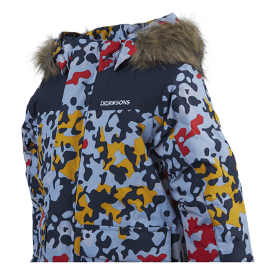 Polarbjörnen Printed Parka Blue/Patterned