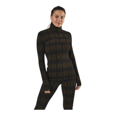 250 Vertex LS Half Zip Crystalline Black