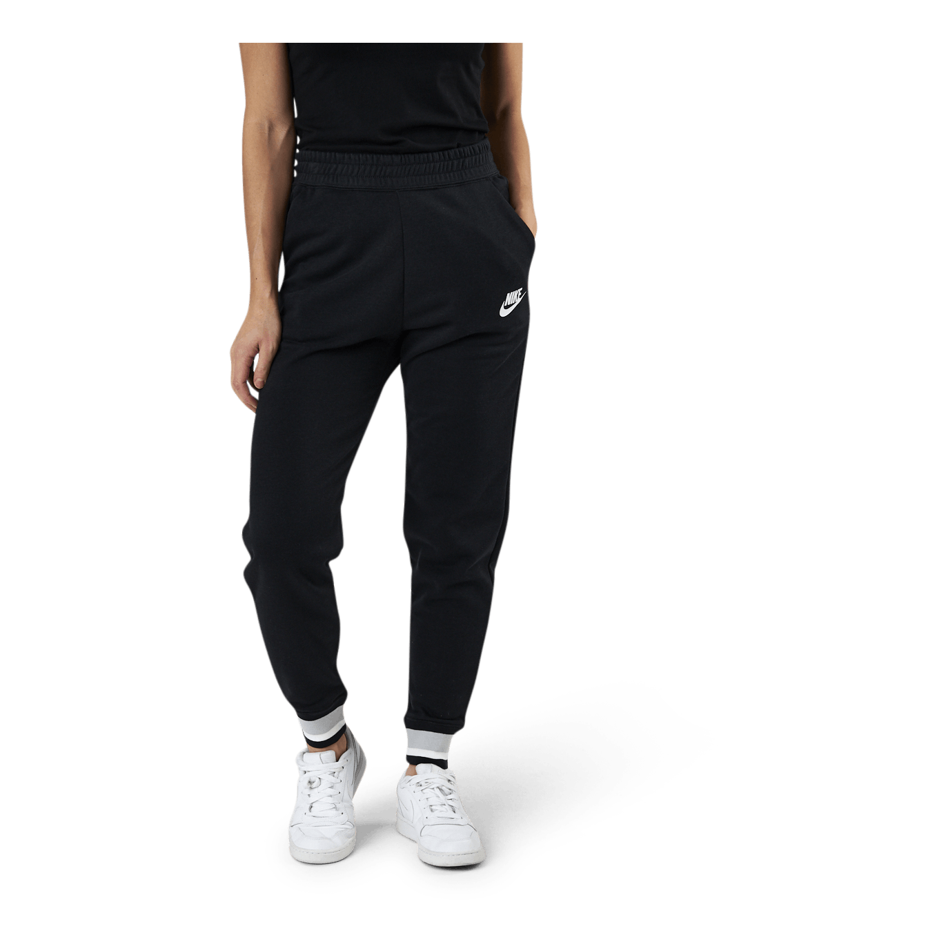 Nsw Hrtg Pant Flc White Black Nike Runforest
