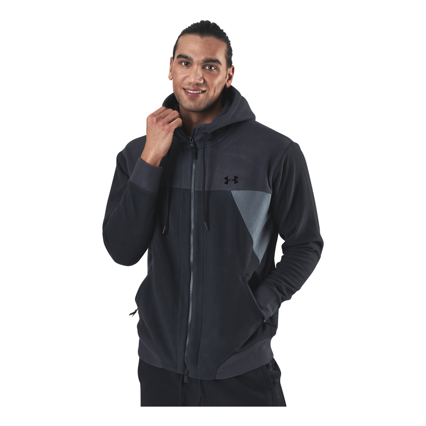 Recover Fleece Fz Hoodie Black