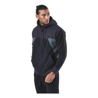 Recover Fleece Fz Hoodie Black