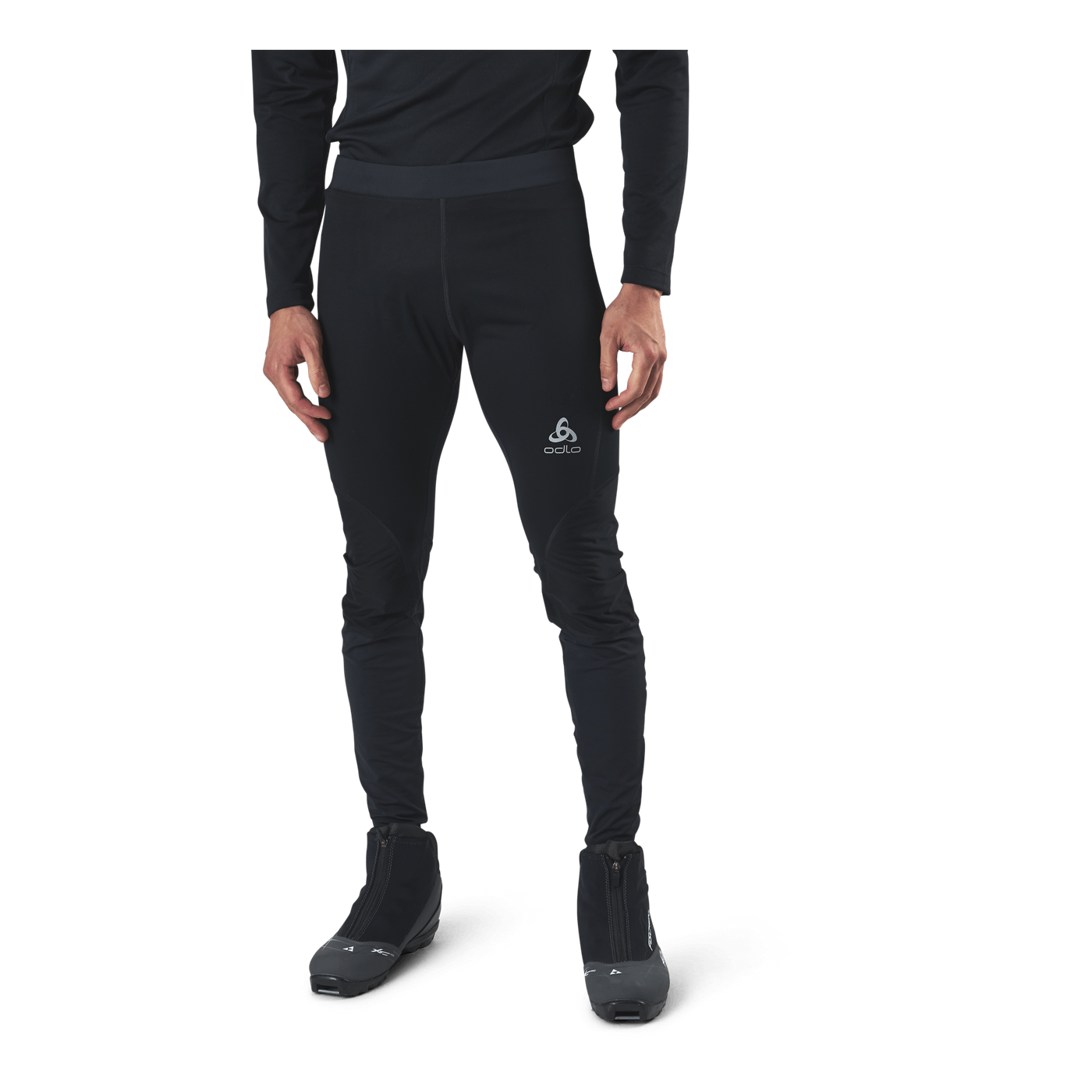 ODLO-ZEROWEIGHT WARM REFLECTIVE TIGHTS BLACK - Running tights