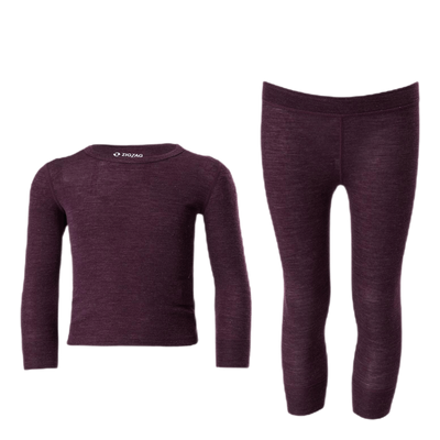 Wendell Wool Ski Underwear Purple