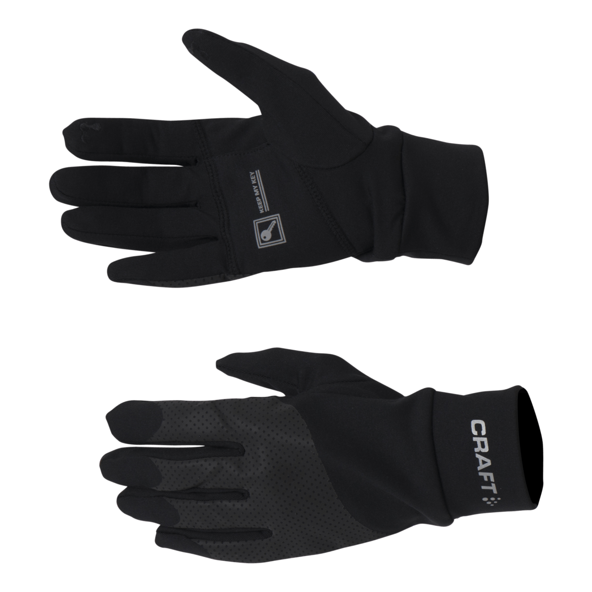 Lumen Fleece Glove Black