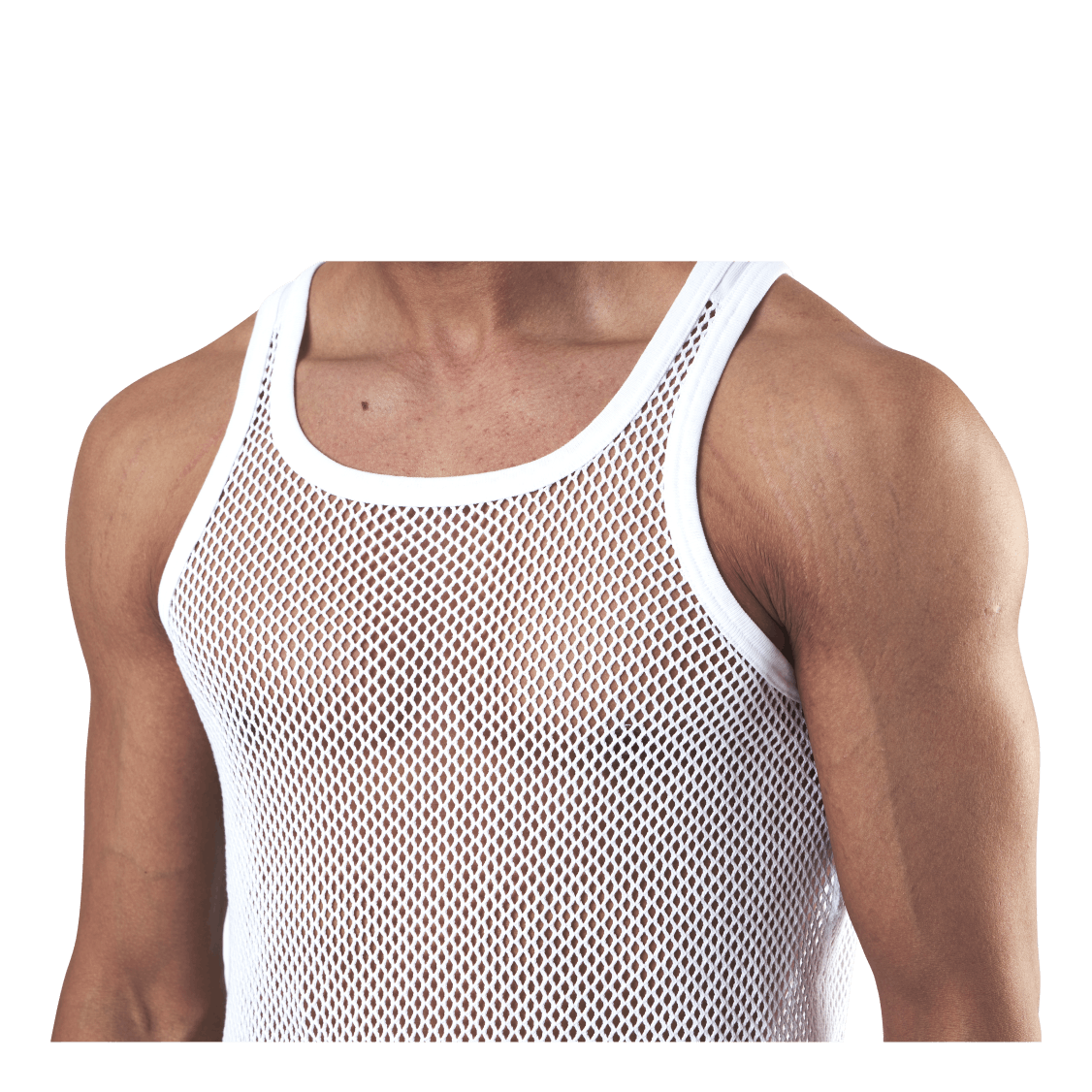 Net Singlet Organic Cotton 2-pack White