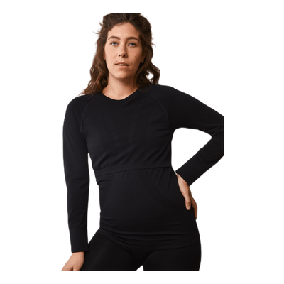 Sports Top l/s Black