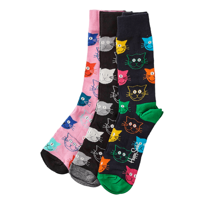 Mixed Cat 3-Pack Gift Box Patterned
