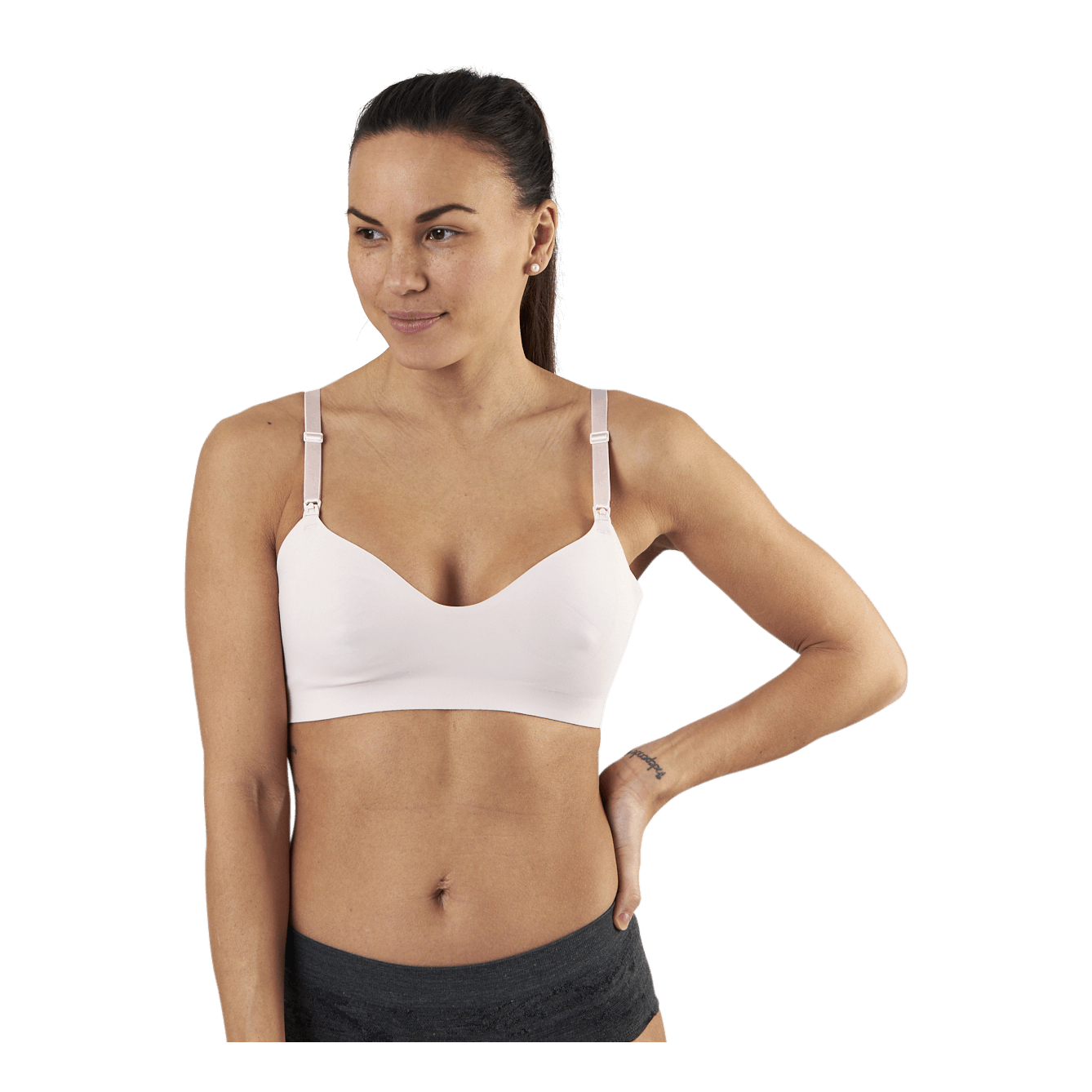 Unlined Maternity Bralette Pink
