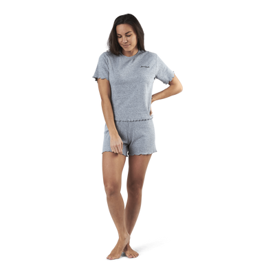 Sara Rib Pyjama Set Grey