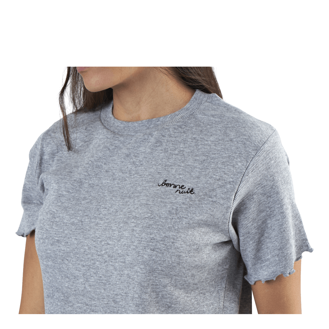 Sara Rib Pyjama Set Grey