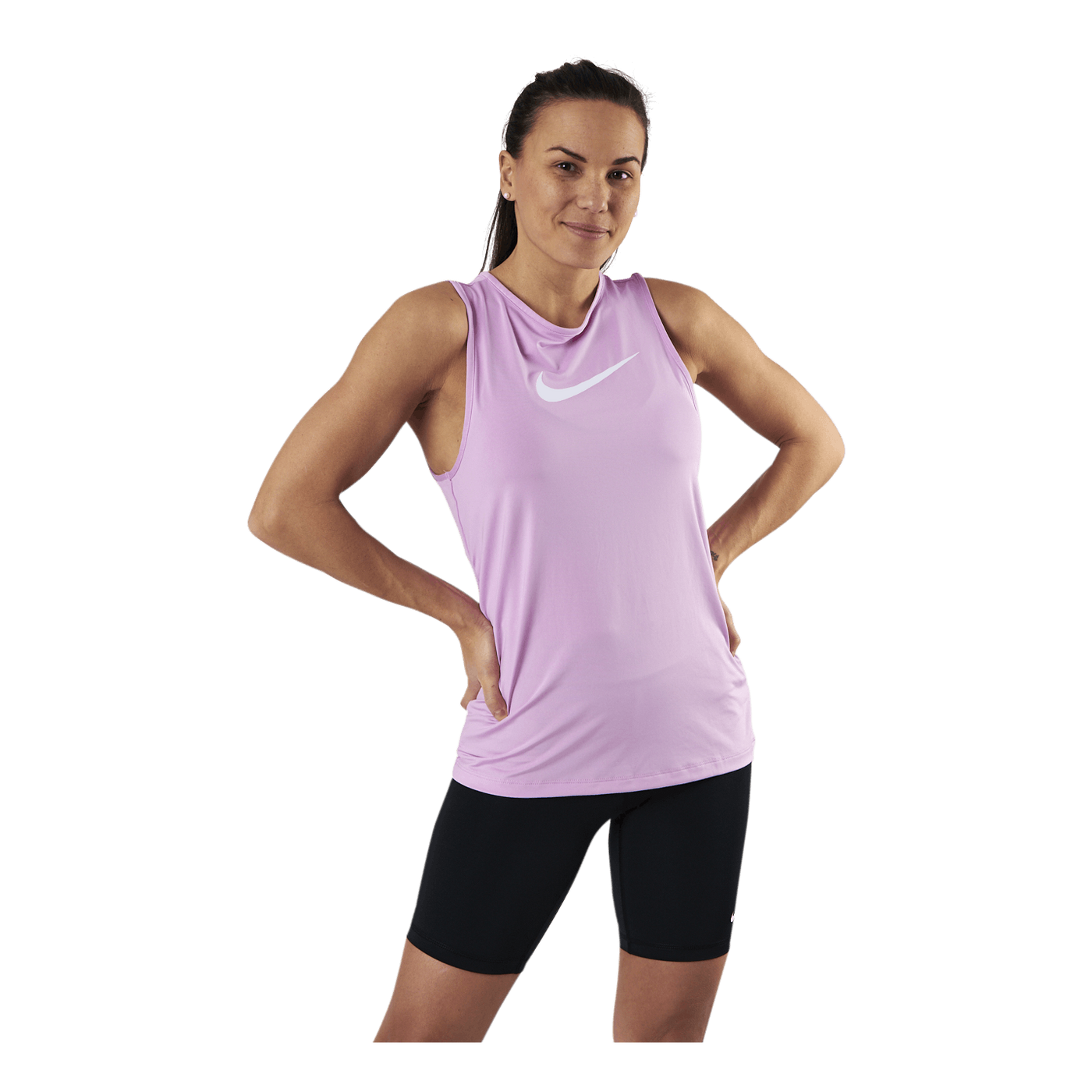 Essential Swoosh Tank Pink/White