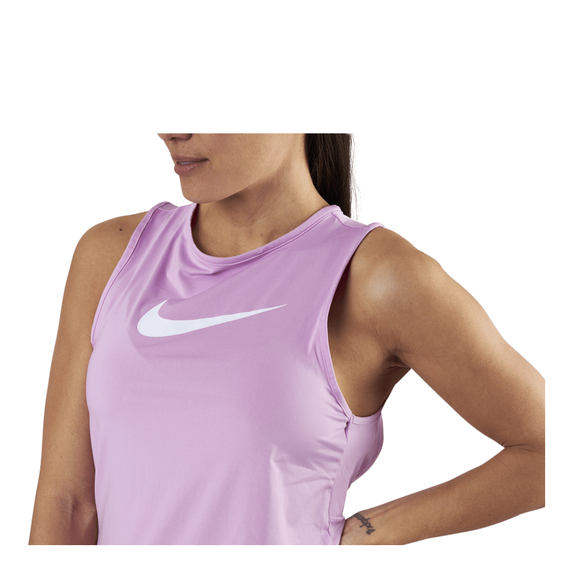 Essential Swoosh Tank Pink/White