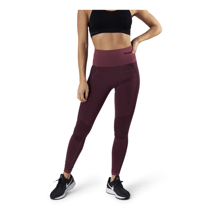 Zona High Waist Seamless Tights Red