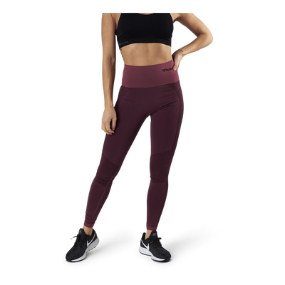 Zona High Waist Seamless Tights Red