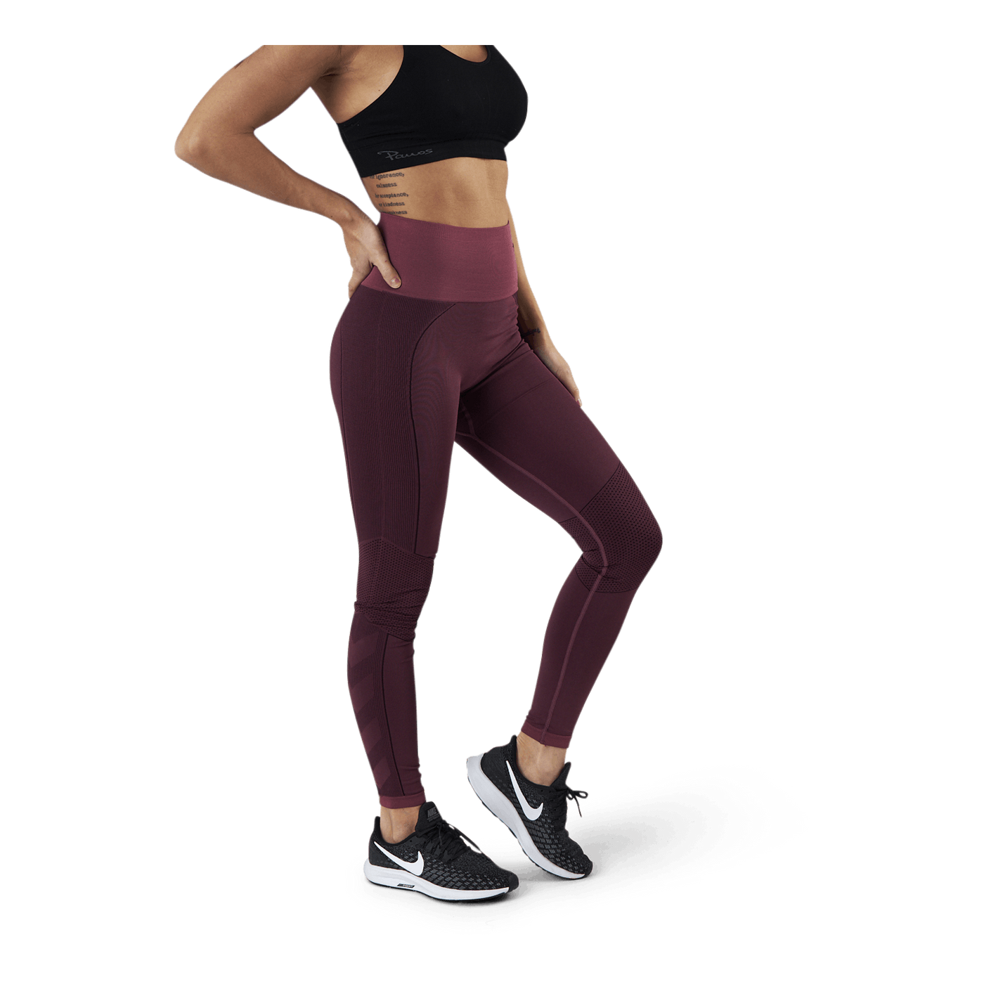 Zona High Waist Seamless Tights Red