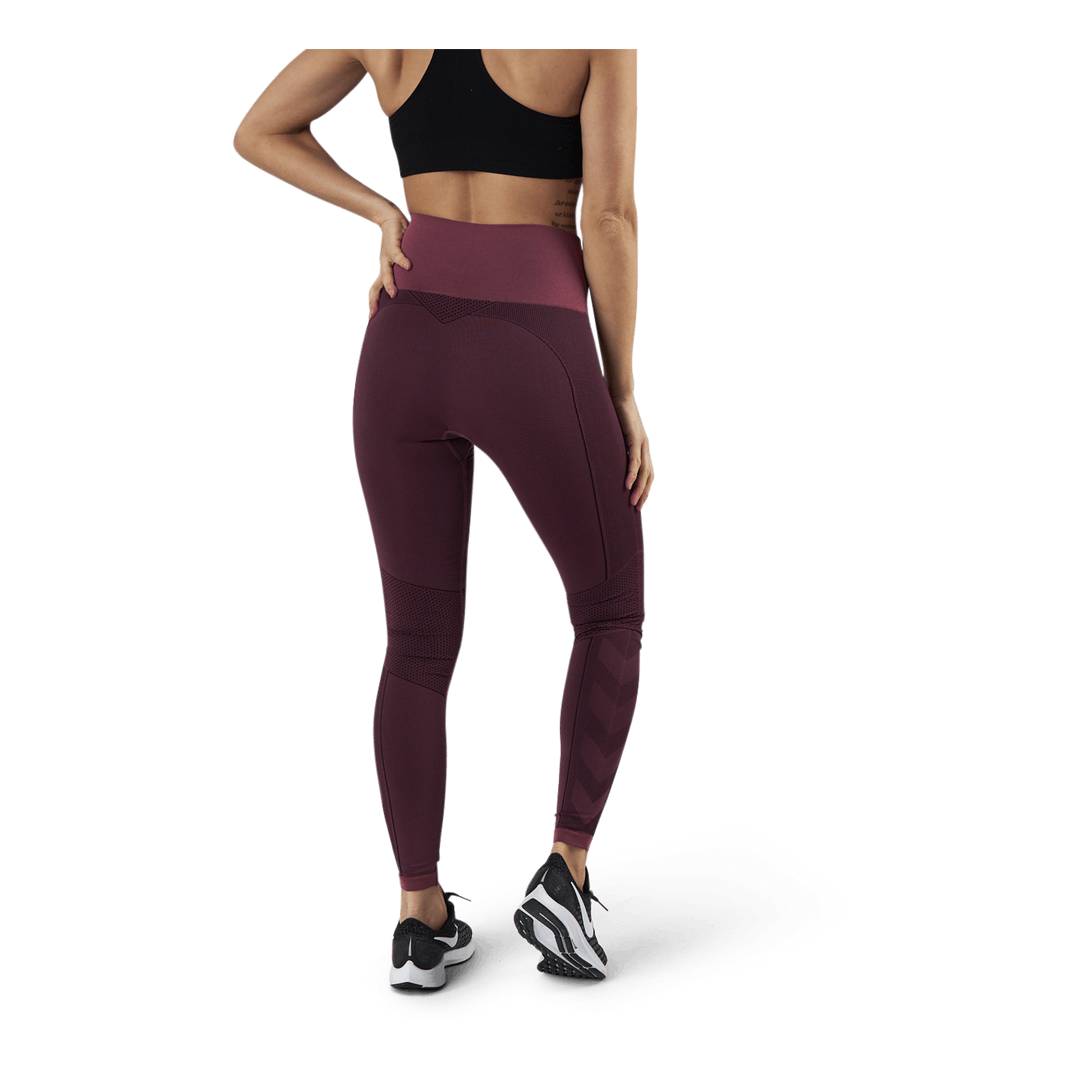 Zona High Waist Seamless Tights Red