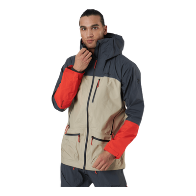 Vislight C Jacket Beige/Red